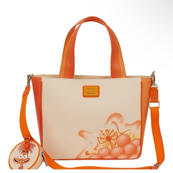 Loungefly Inside Out 2 Anxiety Tote Crossbody Bag with coin pouch - Picture 3 of 4